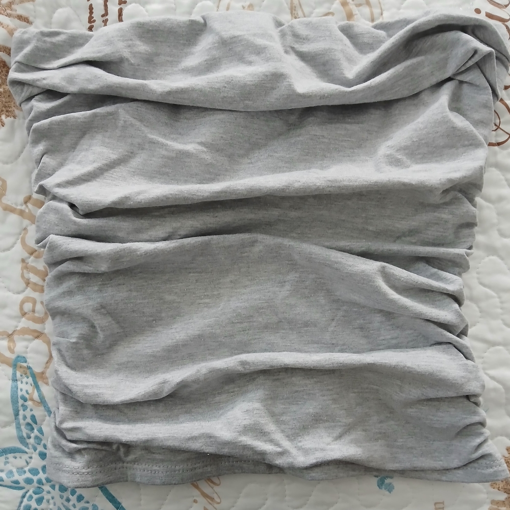 Cutest Vibe Ruched Knit Tube Top